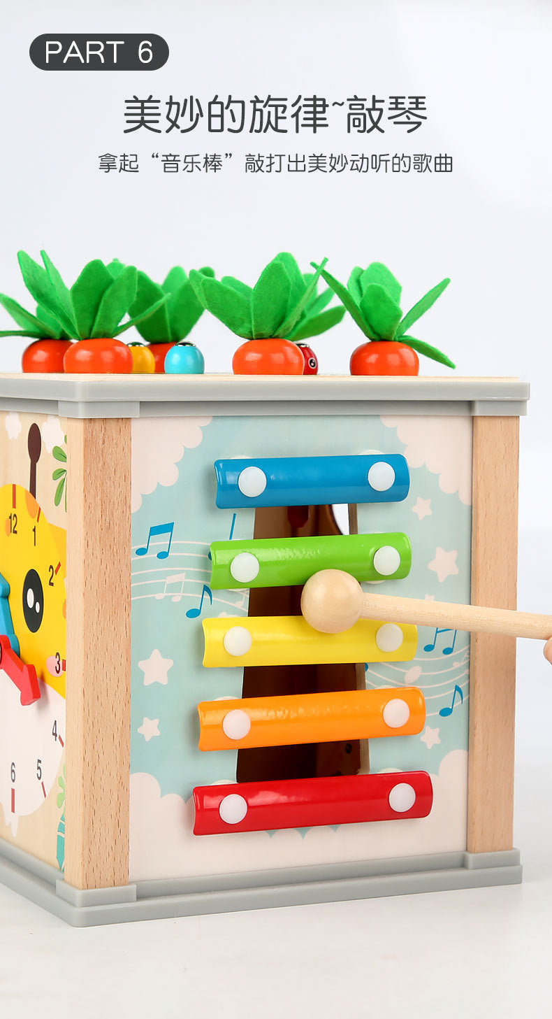Children's Educational Bead Toys Kindergarten Students Early Education Matching Montessori Teaching Aids Shape Cognitive Beaded Treasure Box