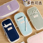 in stock Multi-layer Canvas Retractable Pencil Case Korean Simple High School Student Macaron Color-block Variable Large Capacity Pencil Case