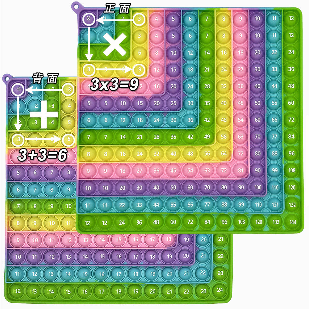 1-12 Multiplication and Addition Learning Recitation Artifact Mathematical Thinking Training Board Educational Science and Education Toy Model
