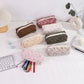 2025 New Small Floral Pencil Bag, Simple and High-Looking Student Stationery Bag, Large Capacity Pencil Bag, Makeup Storage Bag