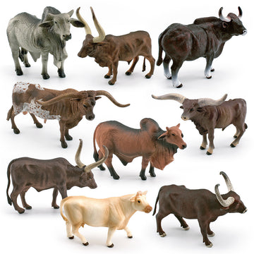 Cross-border simulation Texas Longhorn Watu West cow tumor cow charolai cow goer river buffalo model