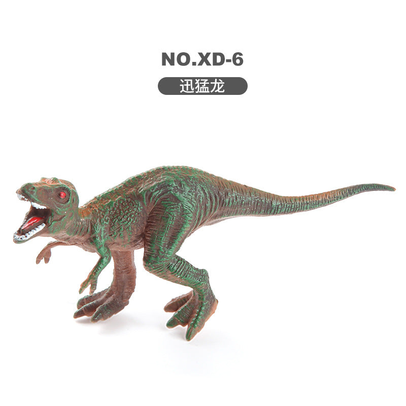 Children's Dinosaur Simulation Animal Ornaments Multiple Mini Solid Dinosaur Model Stegosaurus Spinosaurus Bull Dragon Bag Ornaments