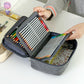 72 Hole Sketch Pen Storage Bag Amazon Hot Student Pencil Bag Three-Layer 24 Hole 48 Hole Pencil Stationery Storage Bag