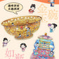 Infeel.Mepet White Card Scenery Stickers, Vintage Item Restorer, Miniature Stereo Chinese-Style Fun Stickers