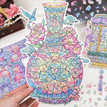 Paper Trace Puzzle Stickers Historical Trace Series National Trend Cultural Relics Design 3D Decorative Material Landscaping Stickers