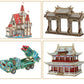 wooden three-dimensional assembled military model angel tank puzzle assembled boy wooden toy diy hut puzzle