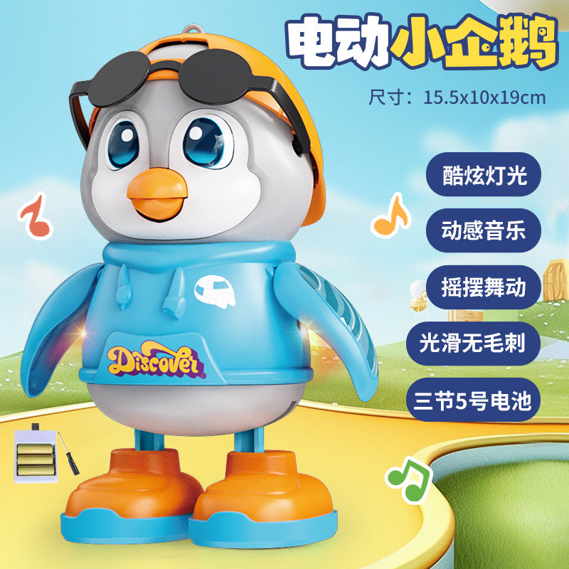 Shake Tone Swing Penguin Baby Electric Toys Educational Singing and Dancing Light Concert Factory Direct Sales