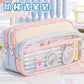 Large and Small Color Matching O00 Pencil Bag Transparent Large Capacity Stationery Bag Creative Multifunctional Stationery Bag Ins Japanese Style High Value