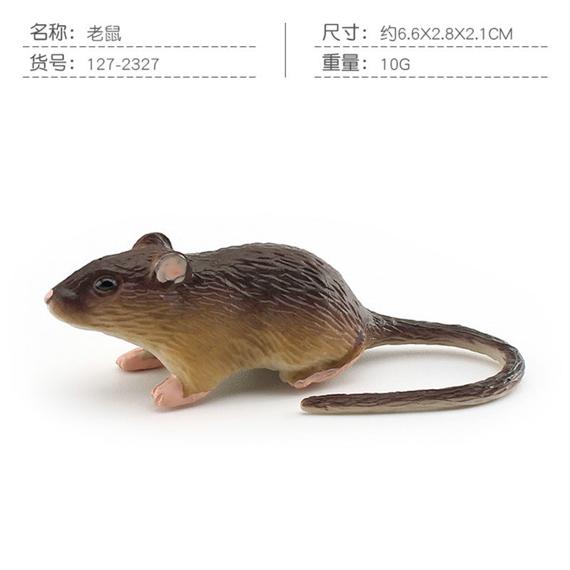 Cross-border simulation short tail bobcat panda mouse platypus ferret Thorn tail rock lizard wild animal model ornaments