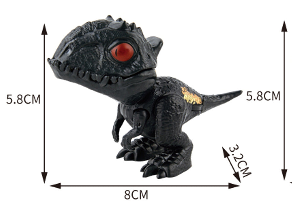 Cross-border Hot Finger-biting Dinosaur Toy Finger-biting Dinosaur Pterosaur Model Joint Movable Mini Dinosaur Gashapon Machine