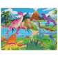 Wooden 80 Pieces Puzzle Toddler Cartoon Dinosaur Animal Plane Puzzle Baby Early Education and Intelligence Building Blocks Toy