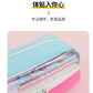 Large-Capacity Durable and Washable Student Stationery Oxford Cloth Storage Bag Transparent Square and Round Pencil Bag Multi-Layer Portable Pencil Bag