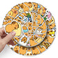 50 Capibalakatong Stickers Personalized Cross-border Cute Animal Capybara Decorative Water Cup Hand Account Goo Card Stickers