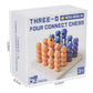 Three-Dimensional Four-Piece Chess Four-Piece Game Chess P 0.34kg Kidsren's Educational Early Education Multi-Person Toy Wooden Boxed Multi-Color