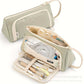 Large-Capacity Retractable Pencil Case Stationery Box in Japanese and Korean Style, Macaron Color, Upgraded Version for Primary and Secondary School Students, in Stock