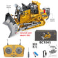 Cross-border charging engineering vehicle 2.4G remote control alloy bulldozer excavator children's electric sound and light remote control toy