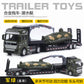 English packaging cross-border children alloy car vehicle trailer fire truck tank excavator pull back toy car