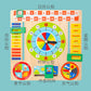 Children's Clock Teaching Aids Montessori Calendar Clock Board Children's Learning Time Clock Cognition Kindergarten Early Education Toys