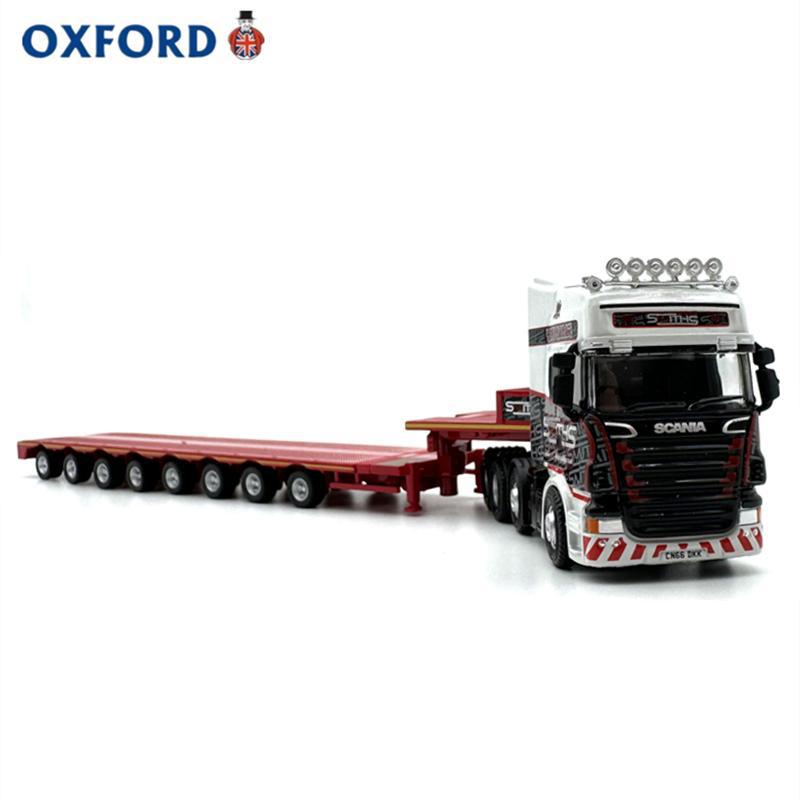 Oxford Scania Multi-Axle Trailer Semi-Trailer Truck Car Model Collection Alloy Simulation Ornament 1:76