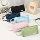 Triangular Large-Capacity Pencil Case and Stationery Box, Thickened Partitioned Storage Student Stationery Bag for Primary, Middle, and High School Students Wholesale