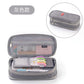 in stock Multi-layer Canvas Retractable Pencil Case Korean Simple High School Student Macaron Color-block Variable Large Capacity Pencil Case