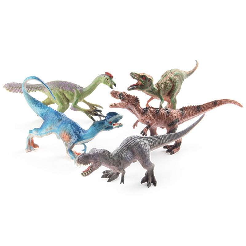 Children's Dinosaur Simulation Animal Ornaments Multiple Mini Solid Dinosaur Model Stegosaurus Spinosaurus Bull Dragon Bag Ornaments
