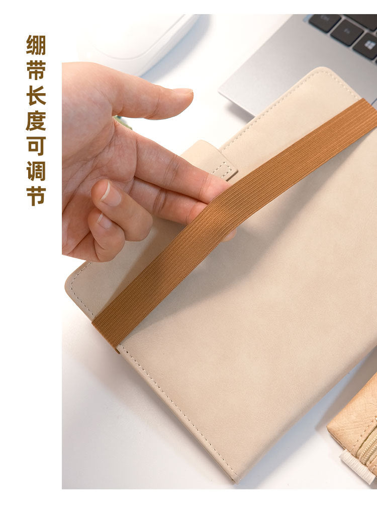 Notebook Pen Cover, Ledger Elastic Strap, Elastic Dupont Paper Pen Bag, Business Style Retro Anti-Lost Artifact