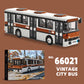 Cross-border engineering series truck city bus transport vehicle combined with small particle building blocks children's educational enlightenment toys