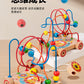 Children's Early Education Second-Line and Third-Line Bead Puzzle Beaded Hand-Eye Coordination Animal Maze Track Trailer Wooden Toy