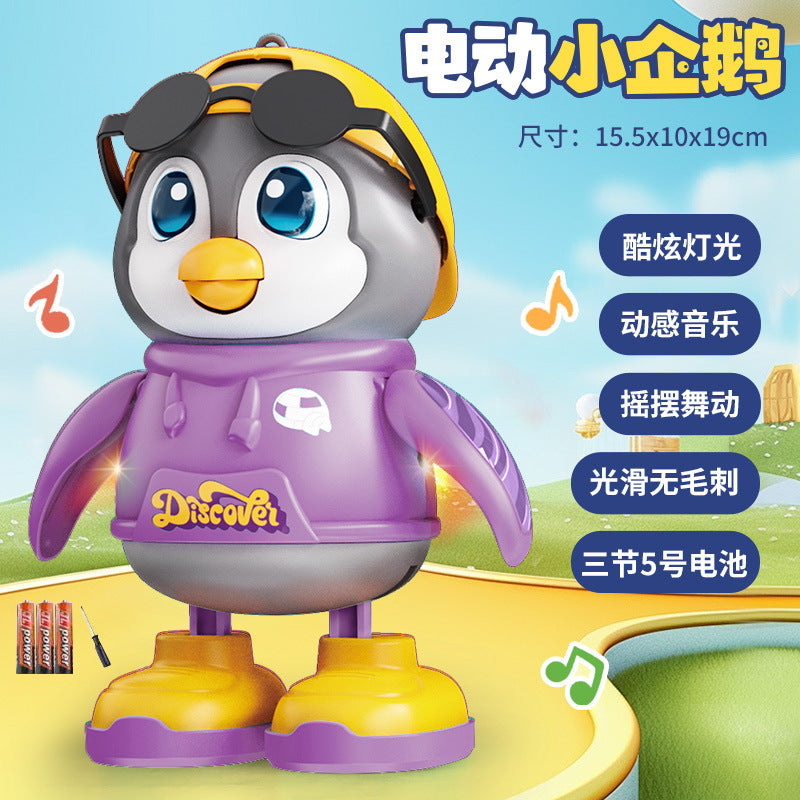 Shake Tone Swing Penguin Baby Electric Toys Educational Singing and Dancing Light Concert Factory Direct Sales