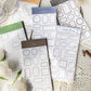 Sugar poem label note book time recorder original retro literature DIY material decoration base note paper