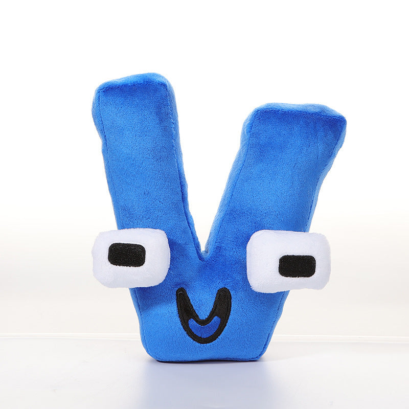 Cross-border Alphabet Lore letter legend plush pillow doll children Enlightenment letter doll wholesale