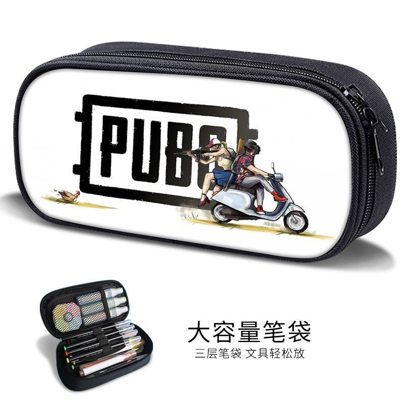 Sand Sculpture Pencil Bag for Boys, Multifunctional Stationery Box for Primary and Secondary School Students, Pubg Game Stationery Bag, Kidsren's Trendyy Pencil Bag