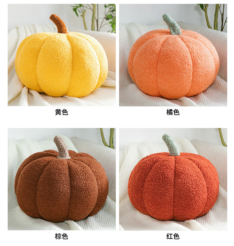 Ins Girly Heart Pumpkin Pillow Creative Special-Shaped Sofa Cushion Halloween Decoration Plush Toy Nap Pillow