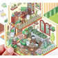 Infeel.Me Landscaping Stickers My Little House Series Miniature Three-Dimensional No-Cut Scene Handbook Quiet Book