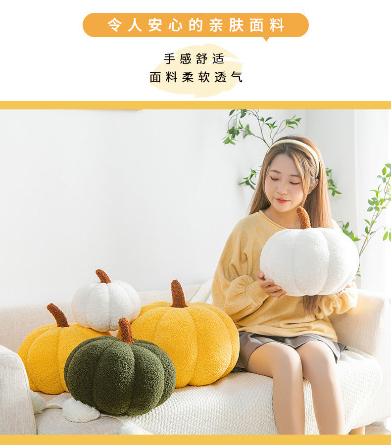 Ins Girly Heart Pumpkin Pillow Creative Special-Shaped Sofa Cushion Halloween Decoration Plush Toy Nap Pillow