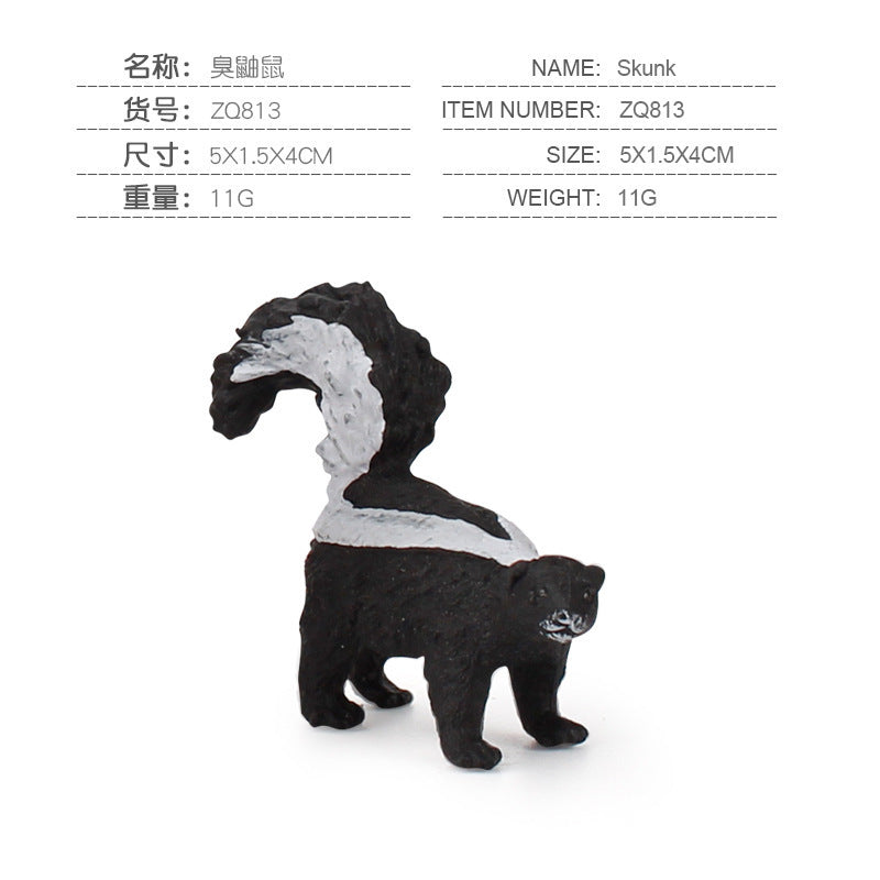 Children's Puzzle Early Education Cognitive Simulation Mouse Model Toy Static Solid Possum Guinea Piga Hair Mouse Totoro