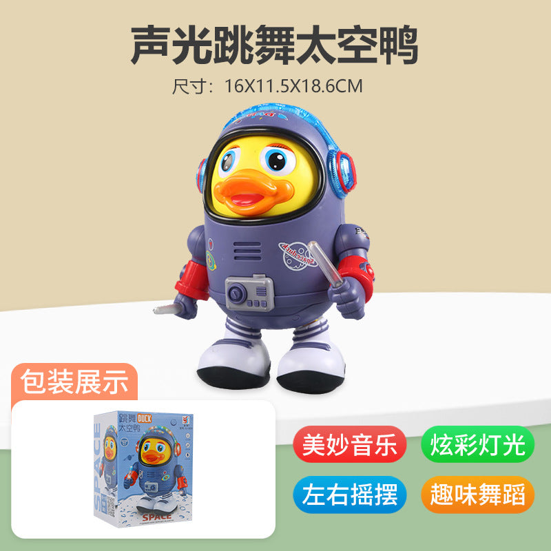 Electric Dancing Space Duck Baby Early Education Toy Children's Singing Robot with Light Music Baby 1-3 Years Old