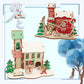 diy hut assembled small house model children's puzzle handmade three-dimensional jigsaw puzzle stall children's toys