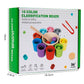 CPC Wooden Montessori Early Childhood Education Ball Ten Color Color Classification Cup Children Matching Game 10 Color Beaded Educational Toys