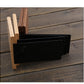 Japanese Style Simple Wooden Book Stand Creative Black Walnut Wood Thickened Bookshelf Bookend Student's Solid Wood Bookend Logo