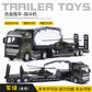 English packaging cross-border children alloy car vehicle trailer fire truck tank excavator pull back toy car