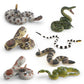 Simulation wild reptile model children's cognitive tummy giant coral snake boa trick decoration