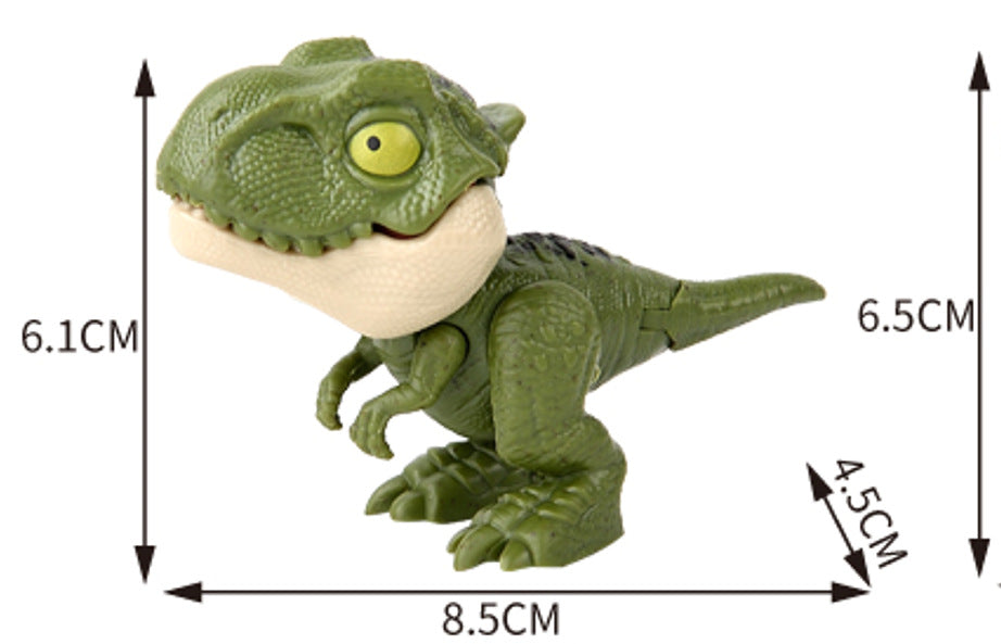 Cross-border Hot Finger-biting Dinosaur Toy Finger-biting Dinosaur Pterosaur Model Joint Movable Mini Dinosaur Gashapon Machine
