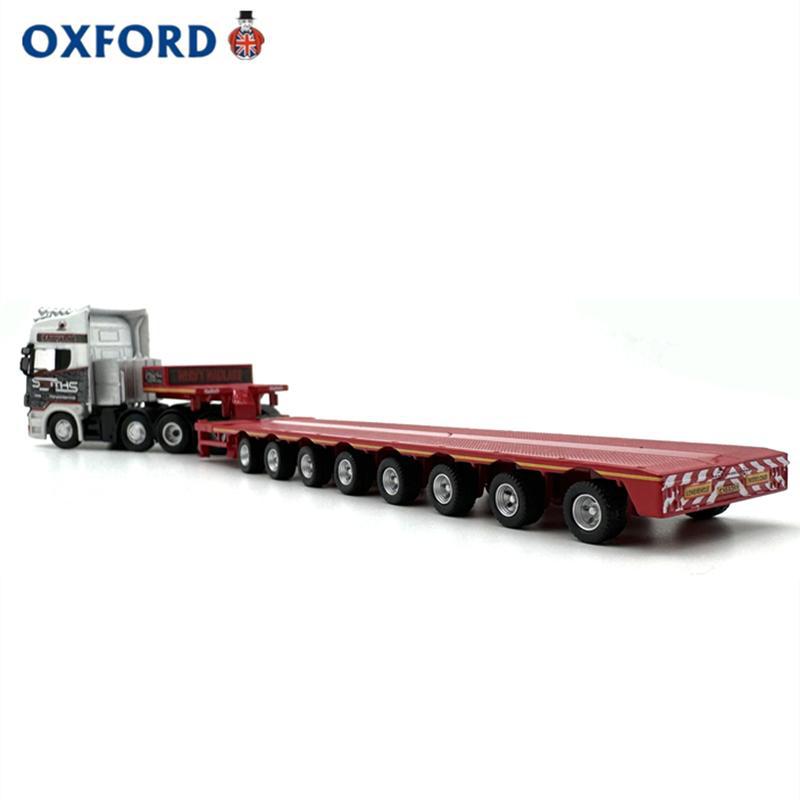 Oxford Scania Multi-Axle Trailer Semi-Trailer Truck Car Model Collection Alloy Simulation Ornament 1:76