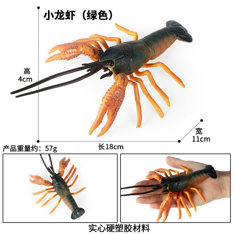 Cross-border toy marine life simulation lobster marine animal model submarine toy doll decoration plastic
