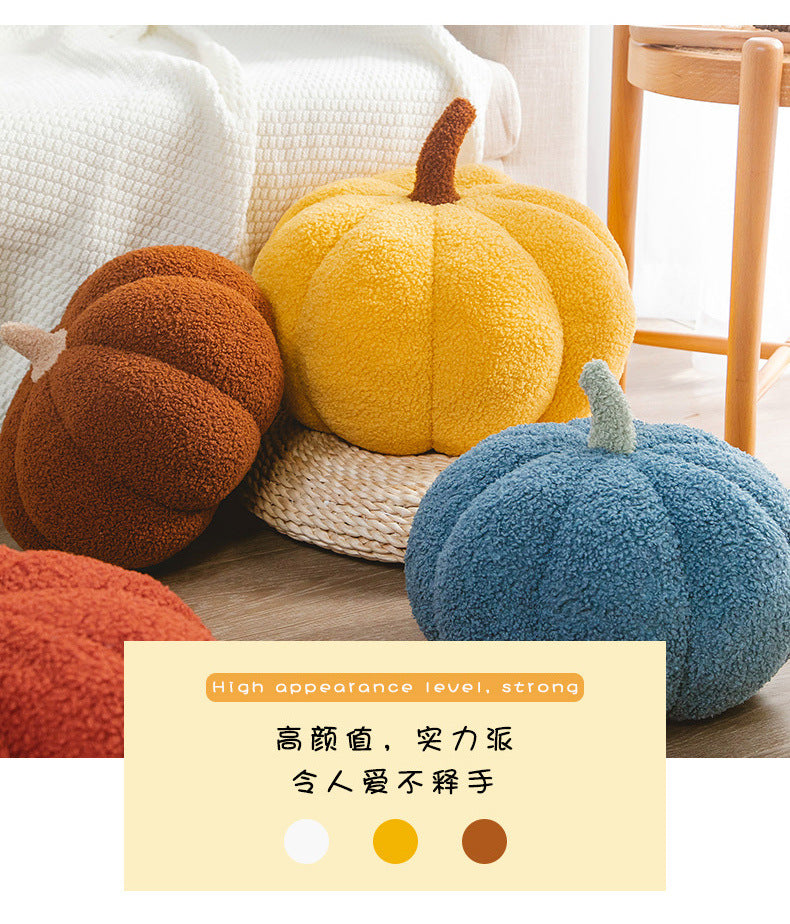 Ins Girly Heart Pumpkin Pillow Creative Special-Shaped Sofa Cushion Halloween Decoration Plush Toy Nap Pillow