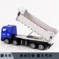 Delixin Kidsren's Rescue Trailer Artificial Flatbed Transporter Car Baby Educational Model Boy Toy Car