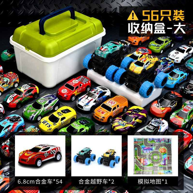 Tiktok popular alloy car iron car wholesale children's toy simulation model bulk decoration with pull back car