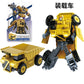 BKK alloy deformation robot train high-speed rail engineering bus dinosaur green leather train King Kong BKK children's toys